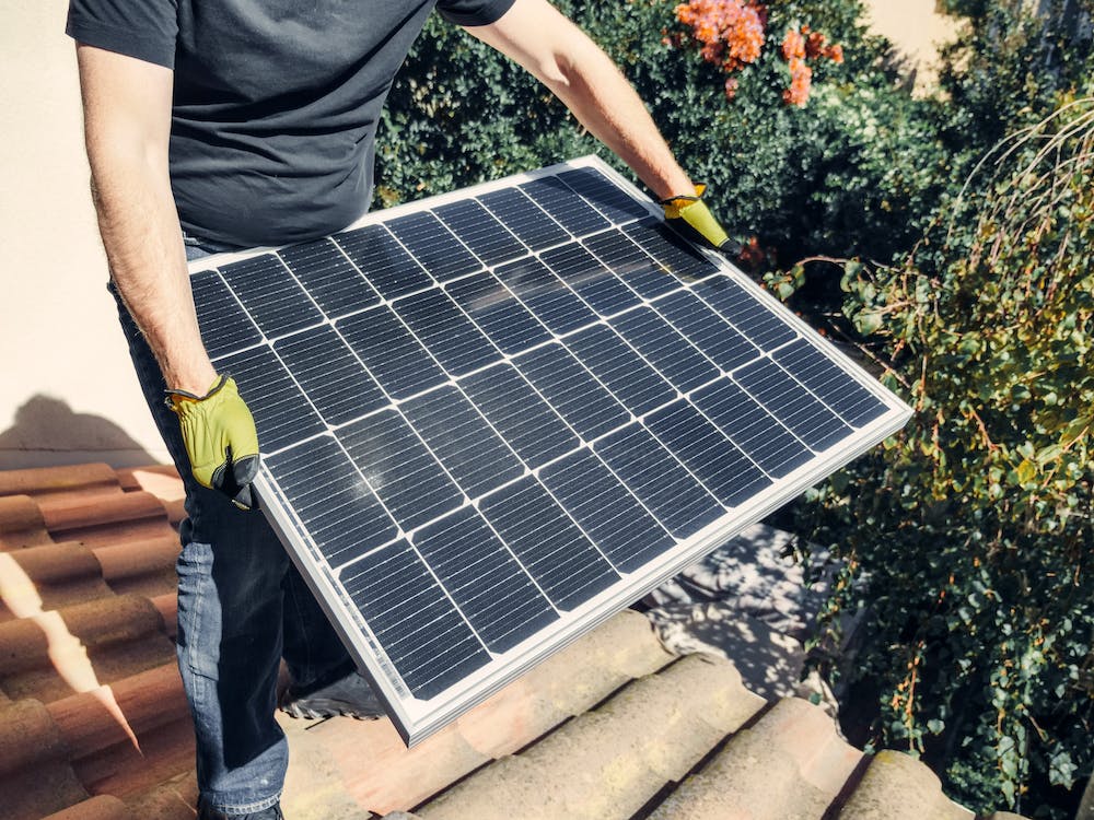 Person demonstrating demand for solar panels